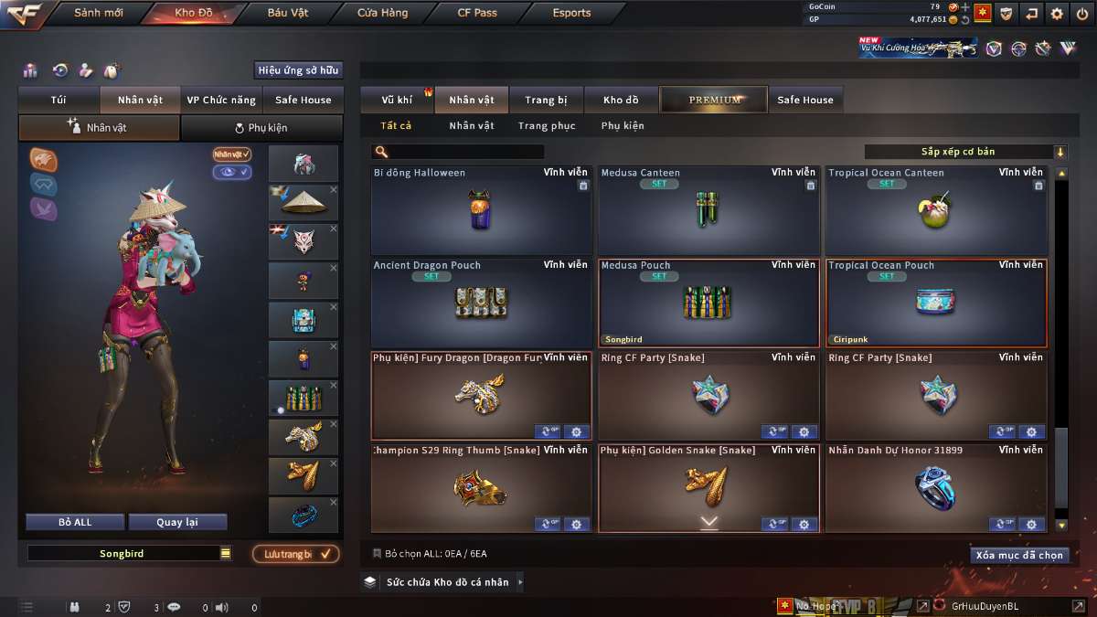 shop acc cf uy tin gia re